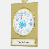 Kerstmis Verguld Banner Ornament (Links)