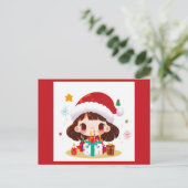 Kerstmis Verjaardag 2 Briefkaart (Staand voorkant)
