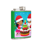 Kerstmis Verjaardag 3 Heupfles (Rechts)