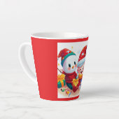Kerstmis Verjaardag 5 Latte Mok (Linkerhoek)