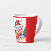 Kerstmis Verjaardag 5 Latte Mok (Rechterhoek)
