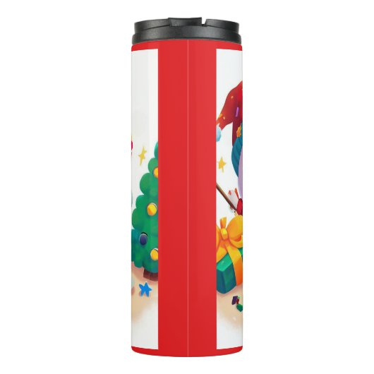 Kerstmis Verjaardag 5 Thermosbeker (Achterkant)