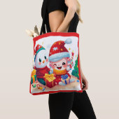Kerstmis Verjaardag 5 Tote Bag (Dichtbij)