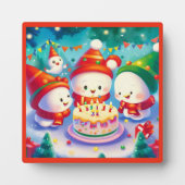 Kerstmis Verjaardag 6 Fotoplaat (Voorkant)