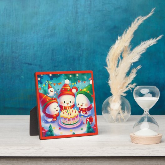 Kerstmis Verjaardag 6 Fotoplaat (Insitu)