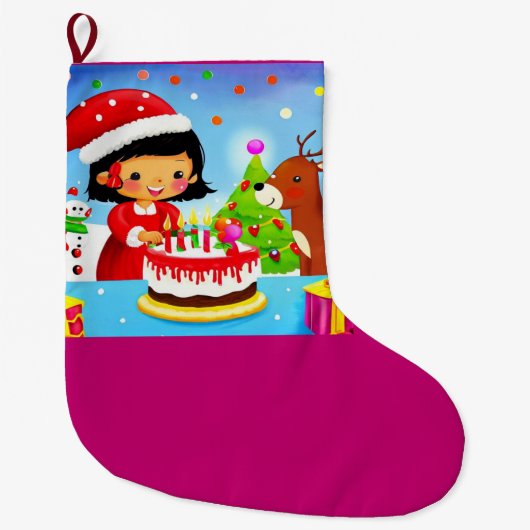 Kerstmis Verjaardag 7 Grote Kerstsok (Voorkant)