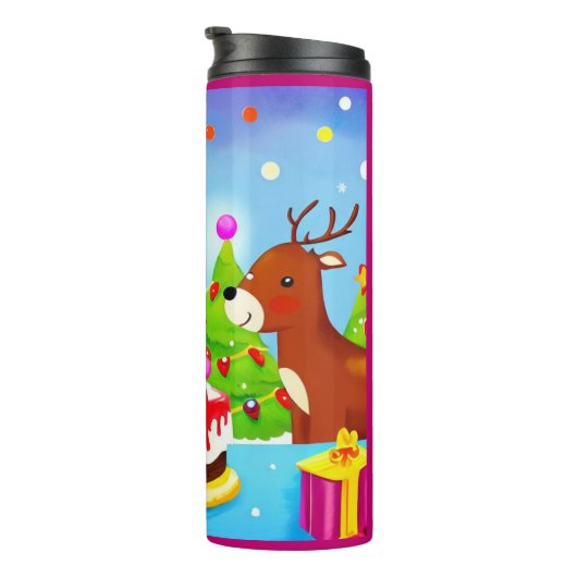 Kerstmis Verjaardag 7 Thermosbeker (Geroteerd rechts)