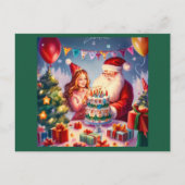 Kerstmis Verjaardag 8 Briefkaart (Voorkant)