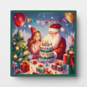 Kerstmis Verjaardag 8 Fotoplaat (Voorkant)