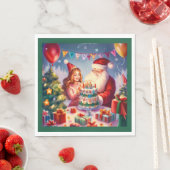 Kerstmis Verjaardag 8 Servet (Insitu)