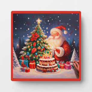 Kerstmis Verjaardag 9 Fotoplaat