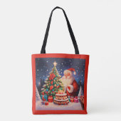 Kerstmis Verjaardag 9 Tote Bag (Achterkant)