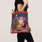 Kerstmis Verjaardag 9 Tote Bag (Dichtbij)