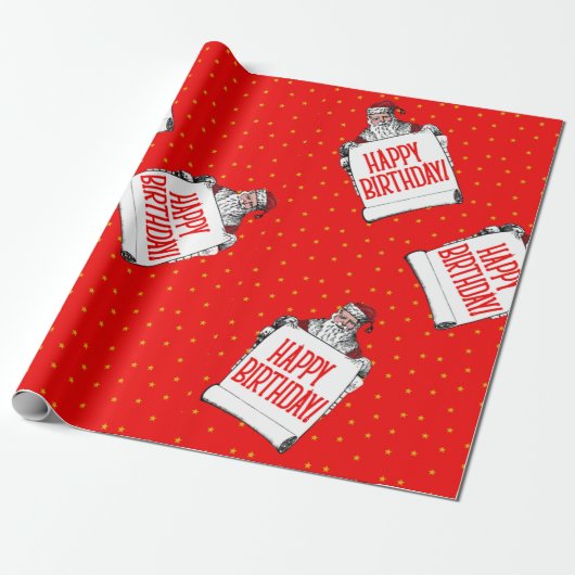 Kerstmis Verjaardag Geschenkverpakking Cadeaupapier (Uitgerold)