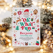 Kerstmis Verjaardag Oh Wat leuk Kids Verjaardagsfe Kaart