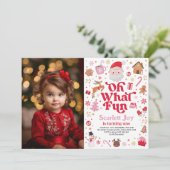 Kerstmis Verjaardag Oh Wat leuk Meisje Verjaardag  Kaart (Staand voorkant)