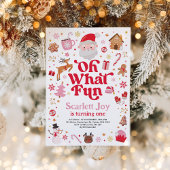 Kerstmis Verjaardag Oh Wat leuk Meisje Verjaardags Kaart