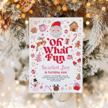 Kerstmis Verjaardag Oh Wat leuk Meisje Verjaardags