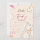 Kerstmis Verjaardagspartij Cookie Decoreren Kaart (Voorkant)