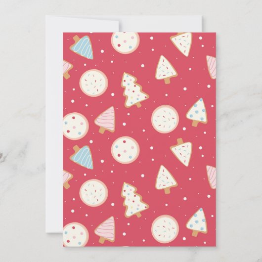 Kerstmis Verjaardagspartij Cookie Decoreren Kaart (Achterkant)