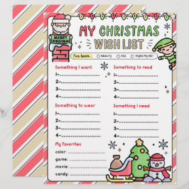 Kerstmis Verlanglijstje voor kinderen Geheime Kers