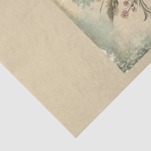 Kerstmis verleden ontwerp serie 1 tissuepapier (Detail)