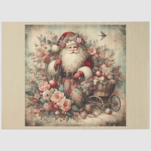 Kerstmis verleden ontwerp serie 26 tissuepapier (Voorkant)