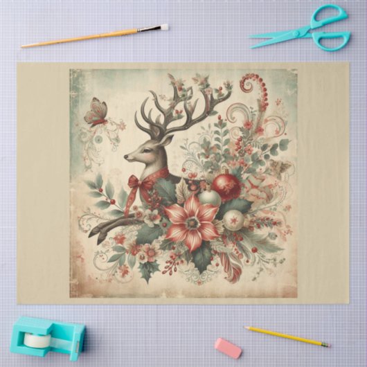 Kerstmis verleden ontwerp serie 29 tissuepapier (Craft)