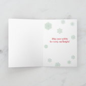 Kerstmis - Verlichting bietenkaart Feestdagen Kaart (Binnen)