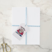 Kerstmis Verpleegster crew 4 Cadeaulabel (Met Touw)