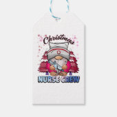 Kerstmis Verpleegster crew 4 Cadeaulabel (Voorkant)