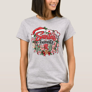 Kerstmis Verpleegster Funny Kerst Nursing T-shirt