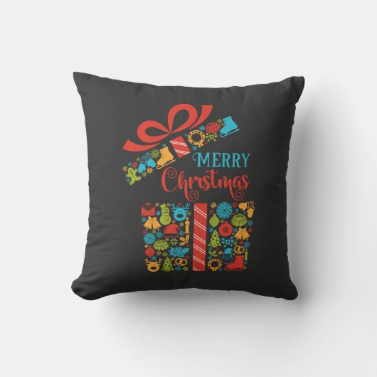 Kerstmis Verrassingsdoos Kussen (Voorkant)