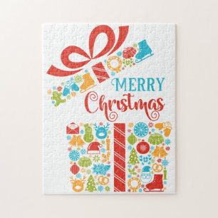 Kerstmis Verrassingsdoos Legpuzzel