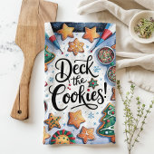 Kerstmis Versier de Koekjes Theedoek