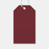 Kerstmis versierde sneeuwbol Gepersonaliseerd Cadeaulabel (Achterkant)
