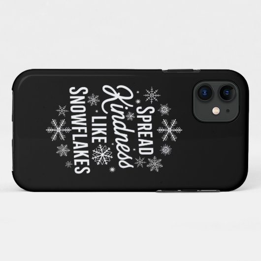 Kerstmis verspreidde vriendelijkheid als sneeuwvlo Case-Mate iPhone case (Achterkant (horizontaal))