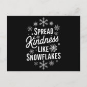 Kerstmis verspreidde vriendelijkheid als sneeuwvlo feestdagenkaart (Voorkant)