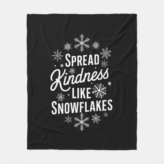 Kerstmis verspreidde vriendelijkheid als sneeuwvlo fleece deken (Voorkant)