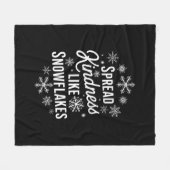 Kerstmis verspreidde vriendelijkheid als sneeuwvlo fleece deken (Voorkant (Horizontaal))