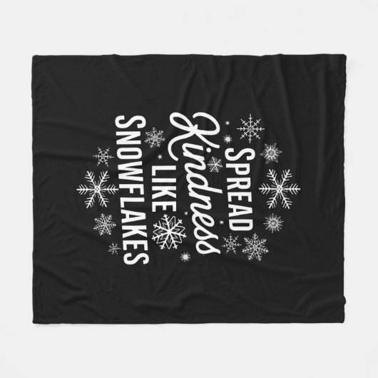 Kerstmis verspreidde vriendelijkheid als sneeuwvlo fleece deken (Voorkant (Horizontaal))
