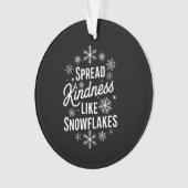 Kerstmis verspreidde vriendelijkheid als sneeuwvlo ornament (voorkant)