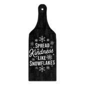 Kerstmis verspreidde vriendelijkheid als sneeuwvlo snijplank (Voorkant)