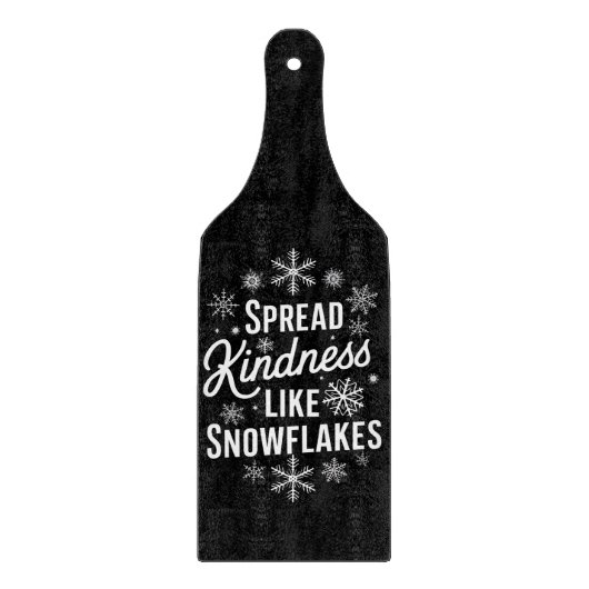 Kerstmis verspreidde vriendelijkheid als sneeuwvlo snijplank (Voorkant)