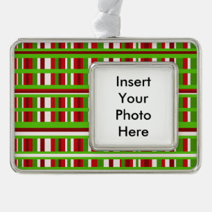 Kerstmis Verzilverd Omlijst Ornament