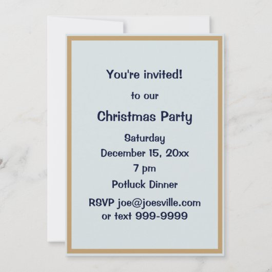 Kerstmis Victoriaans Angel Uitnodiging tot Rozen (Achterkant)