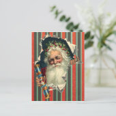 Kerstmis Victoriaans briefkaart (Staand voorkant)