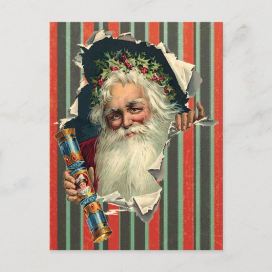 Kerstmis Victoriaans briefkaart (Voorkant)