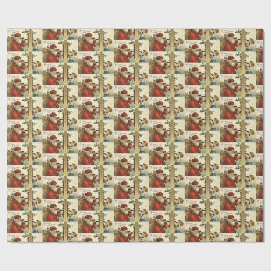  Kerstmis Victoriaans Cadeaupapier (Vlak)