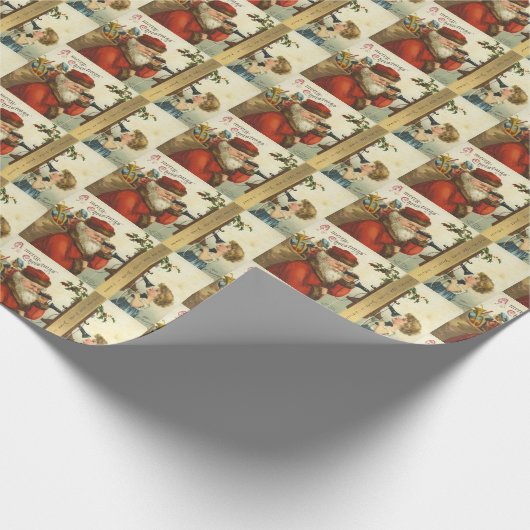  Kerstmis Victoriaans Cadeaupapier (Hoek)